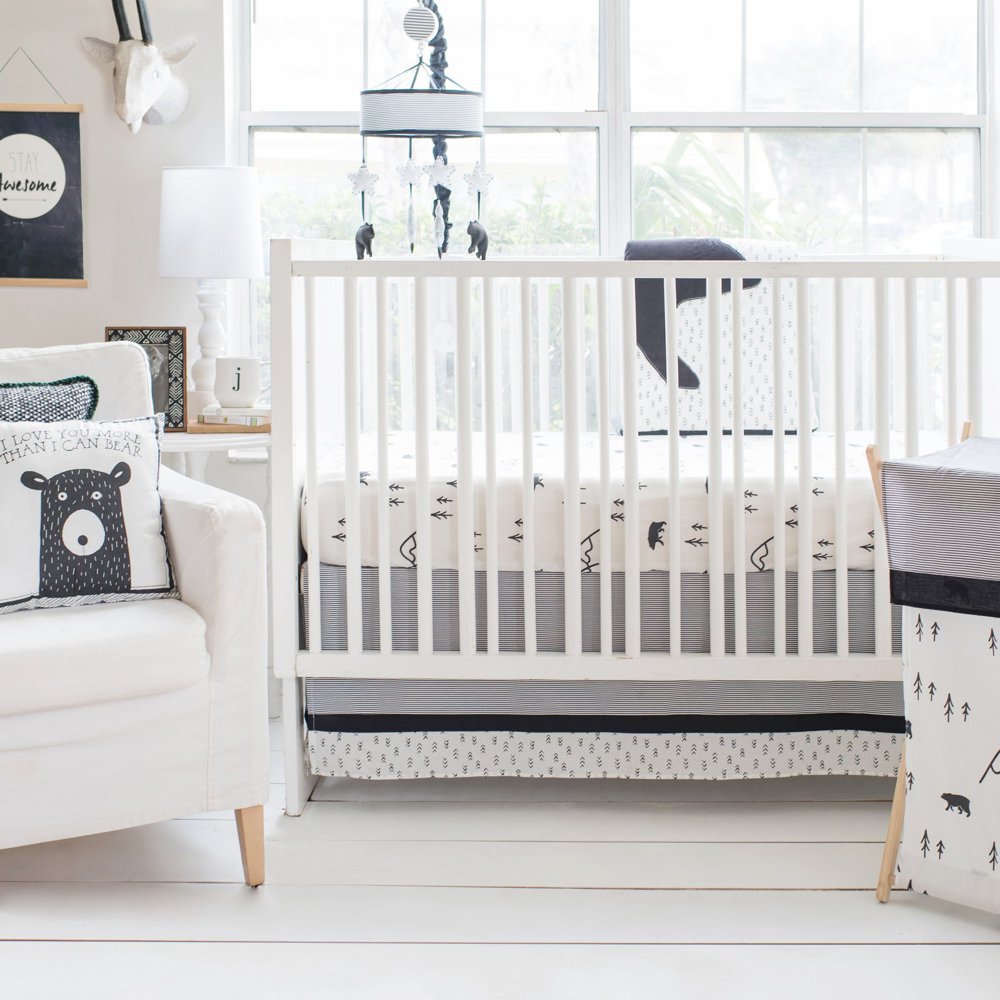 Little Black Bear 3 Piece Crib Bedding Set by My Baby Sam