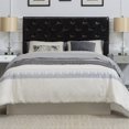thumbnail image 3 of Kassel Dark Brown Faux Leather Queen Headboard, 3 of 9