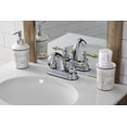 thumbnail image 2 of Kingston Brass KB5614AL Restoration 4 in. Centerset Bathroom Faucet, Polished Chrome/Polished Brass, 2 of 5