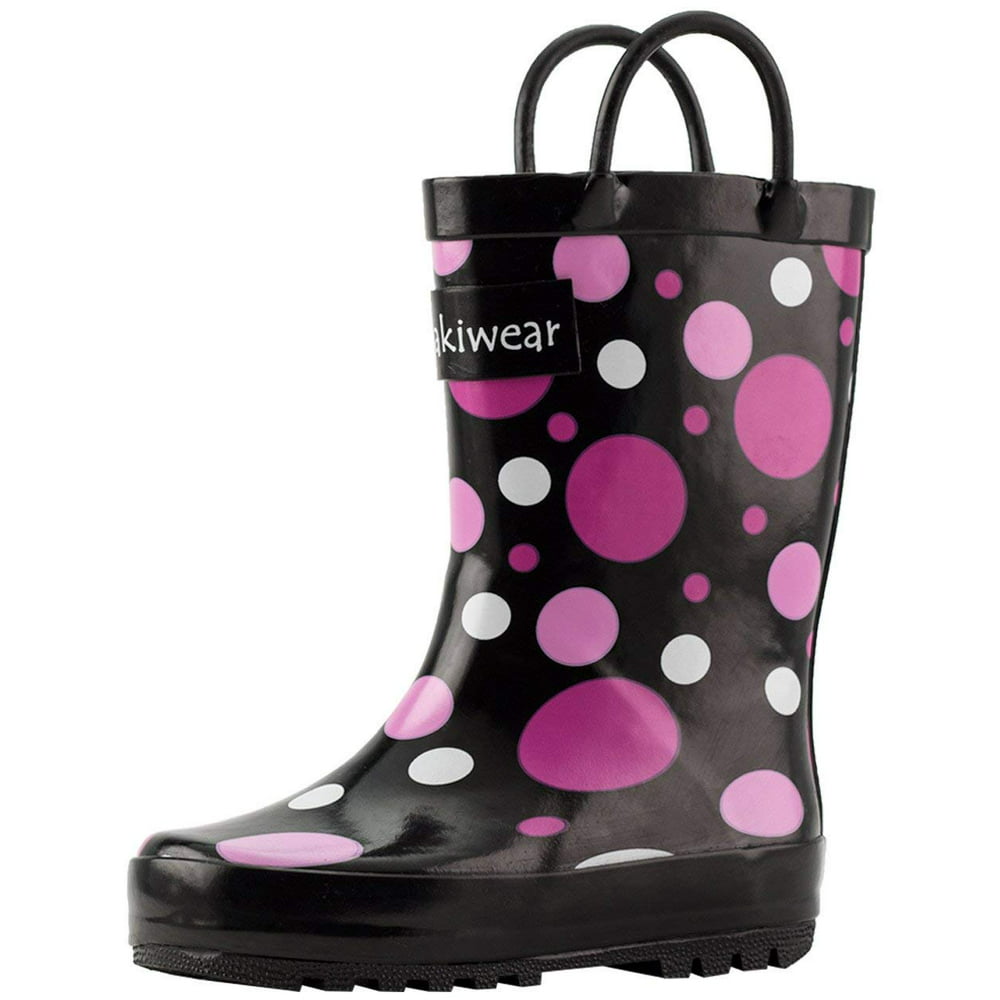 OAKI - Oakiwear Kids Rain Boots For Boys Girls Toddlers Children, Polka ...