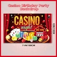 thumbnail image 7 of Casino Party Backdrop - 71" x 43" Casino Theme Background/Casino Theme Party Backdrop for Casino Party Decorations & Las Vegas Party Decorations, 7 of 7