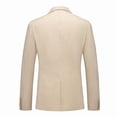 thumbnail image 6 of HBDesign Men's 2 Piece Seersucker Suit Set Lightweight Breathable Striped Blazer Pants for Business Casual Wedding Daily Wear Multiple Colors, 6 of 8