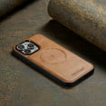 thumbnail image 4 of ELEHOLD for iPhone 15 Pro Max Case,Magnetic Premium PU Leather Business Classic Soft Silicone Bumper Ultra Slim Shockproof  Protective Case for Women Men for iPhone 15 Pro Max,Brown, 4 of 6