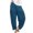 Blue, variant on Casual Pants Women'S Solid Color Daily Commuting Fashion Casual Radish Pants (Dark Blue,S)