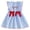 ZC-Blue, variant on Wxirdiow Patriotic Clothing for Girls Dress Toddler Kids Flutter Sleeve Summer Dresses Swing Casual Sundress Party Playwear Holiday Clothes Black Size,12-18 Months
