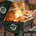 thumbnail image 5 of Devoko 29” Barrel Outdoor Charcoal Grill with Side Shelf and Wheels, Black, 5 of 7
