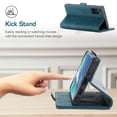 thumbnail image 4 of Dteck Wallet Case For Samsung Galaxy Note20 (6.7 inches),Magnetic Leather Luxury Card Holder Pocket Case Shockproof Full Protective Kickstand Retro Cover,Blue, 4 of 6