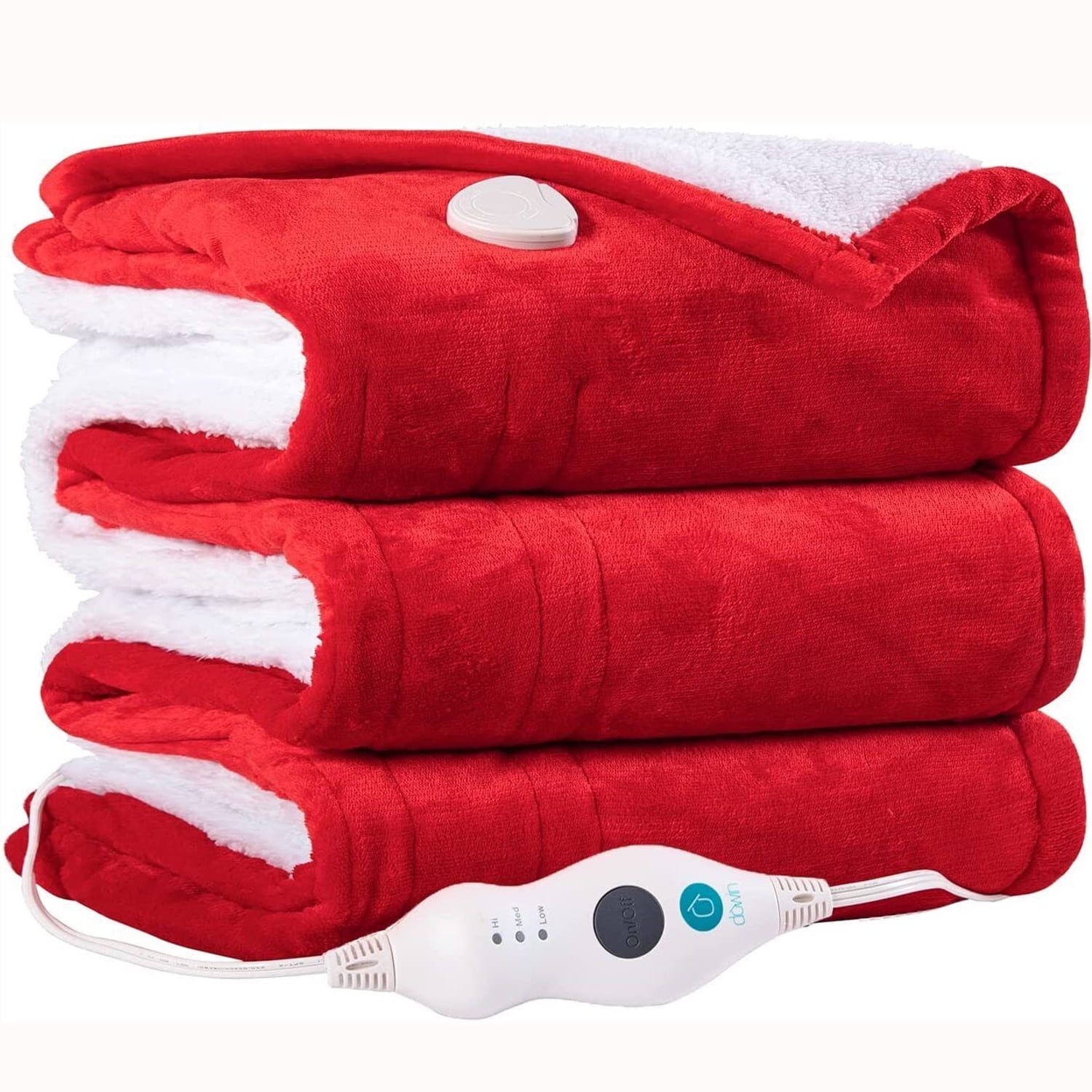 Heated Blanket, 4 Heat Settings, 10 Hours Auto Off, Machine Washable