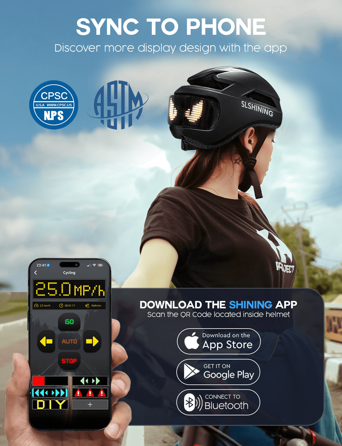 Docgari Bike Helmet with Light - Bike Helmet with