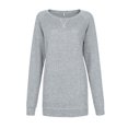 thumbnail image 3 of Gerichy Long Sleeve Shirts for Women Sweatshirt for Women Long Sleeve Tunic Tops Color Block Crewneck Sweatshirts Side Split Womens Tops, 3 of 4