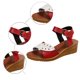 thumbnail image 5 of MKLEKYY Sandalias para Playa Mujer Sandalias de Punta Abierta para Mujer Sandalias de Cuña Romanas Con Nudo de Playa Zapatos de Moda Sandalias para Mujer, 5 of 5