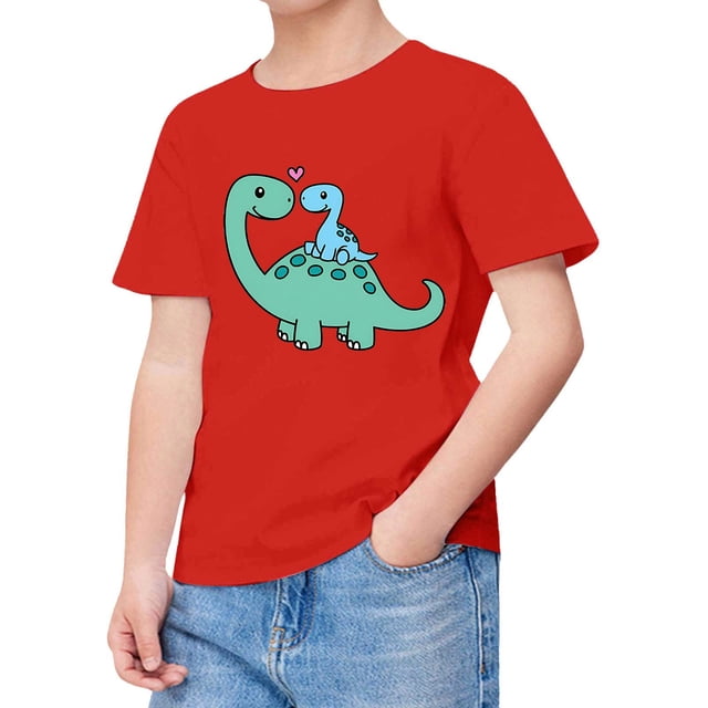 Ensemble Tenue Garçon Été Col Rond T-Shirts + Shorts Vêtements Enfants Garçon 6-7 Ans