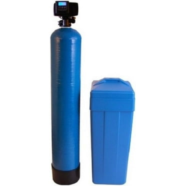 Fleck 5600sxt 5600 SXT Water Softener Ships Loaded with Resin in Tank for Easy Installation 48,000 Grains, Blue