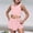 v#1422Light Pink2882, variant on HAYIMI Child Girls Outfit Sets Toddler Playwear Active Summer Outfit Vest Romper Casual Sports Clothes Kids Comfortable Stretchy Waist Versatile O-Neck Cartoon Clothes Sets