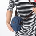 thumbnail image 2 of LOLIPPYY Men's Canvas Messenger Bag with Zipper Closure, Casual Shoulder Bag for Travel and Daily Use, Dark Color, 2 of 7