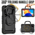 thumbnail image 3 of For Xiaomi Redmi Pad SE 8.7 inch 2024, 360 Rotating Shockproof Cover with Stand, Handle, Shoulder Strap, Black, 3 of 7