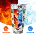 thumbnail image 5 of Salouo Back To School A Print 20oz Tumbler with Lid,Stainless Steel Vacuum Insulated Tumbler Durable Insulated Coffee Mug Thermal Cup with Splash Proof Sliding Lid-Without Straw, 5 of 8