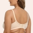thumbnail image 4 of Running Sports Bra Women Seamless Bra Feature V-Neck T-Shirt Bra Style W-105 Khaki 110E, 4 of 5