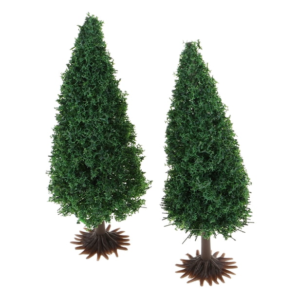 Disposición del paisaje del paisaje micro Árbol de pino modelo plástico de 5.5cm para kits de dioramas de paisaje micro 5.5cm Magideal Disposición del paisaje del paisaje micro