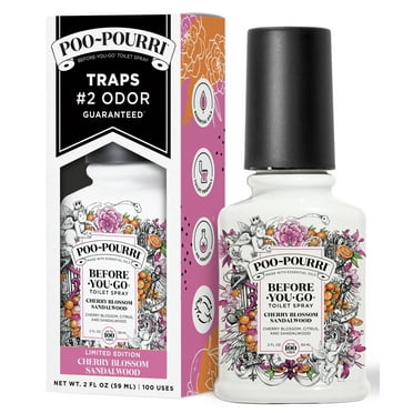 Poo-Pourri Before-You-Go Toilet Spray, Cherry Blossom Sandalwood 2oz