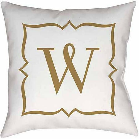 Thumbprintz Gold Script Monogram Decorative Pillows Walmart Com