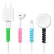 thumbnail image 2 of Protector micro USB de silicona altamente flexible de 12 piezas, protector de cable de mouse, apto para todos los teléfonos celulares, computadoras y cargadores (gris) oso de fresa  Hogar, 2 of 5
