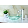 thumbnail image 6 of Anzzi S214 Kolokiki 16-1/2" Circular Glass Vessel Bathroom Sink - Clear Floral, 6 of 8