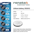 thumbnail image 2 of Twin Pack Renata Batteries CR2032 Coin Cell Battery, 2 Pcs, 2 of 9