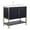 Black Matte, variant on Fine Fixtures Serenity 24 in. W x 18 in. D x 33.5 in. H Bathroom Vanity in White Matte with Gel Coated Thick Edge top in Whte with Chrome Hardware