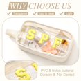 thumbnail image 3 of Bolsa de maquillaje Kacctyen Clear Beach Swim, impermeable, de nailon, blanca, 3 of 7