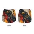 thumbnail image 3 of Salouo Ink Style Bald Eagle Print Women's 2 in 1 Running Shorts Double-Layer Shorts Athletic Workout Gym Yoga Shorts Running Shorts for Women-Medium, 3 of 7