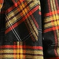 thumbnail image 4 of Men's Flannel Plaid Shirt Jacket 2023 Spring Fall Long Sleeve Plaid Thin Coats Soft Button Down Shirts Jackets, 4 of 5