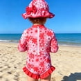 thumbnail image 5 of Girls Tankini Swimsuit Size 6 Ruffle Hem Solid Color Soft & Lightweigh Upf 50+ Sun Protection One Piece Swimsuit 2026 Long Torso Bathing Suit Cute Swim Suits, 5 of 6