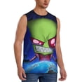 thumbnail image 2 of Invader Zim Men's Tank Top Lightweight Summer Sleeveless Tee Shirt Muscle Tank Tops Workout T-Shirts Casual Athletic Undershirts, 2 of 7