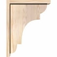 thumbnail image 3 of 5 1/2"W x 14"D x 18"H New Brighton Smooth Corbel w/Backplate, Douglas Fir, 3 of 9