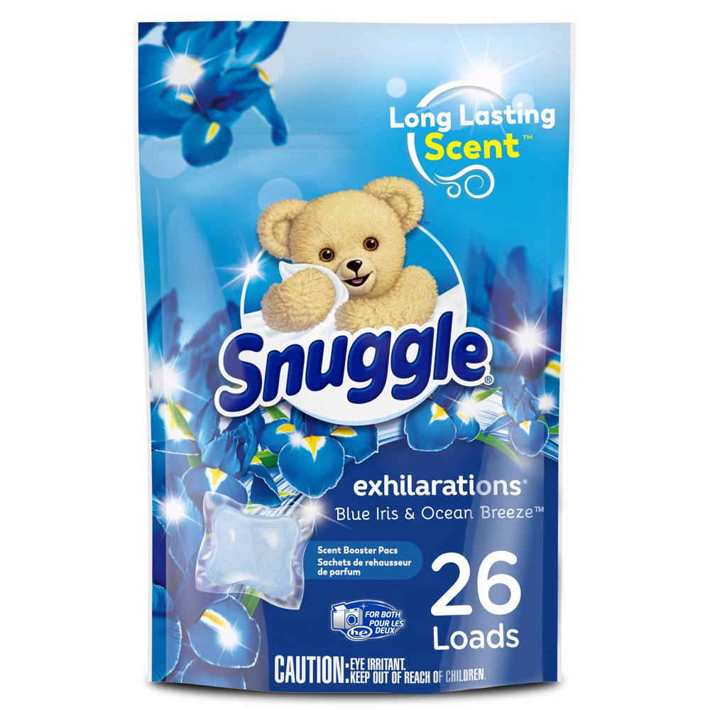 Snuggle Exhilarations In Wash Laundry Scent Booster Pacs, Blue Iris