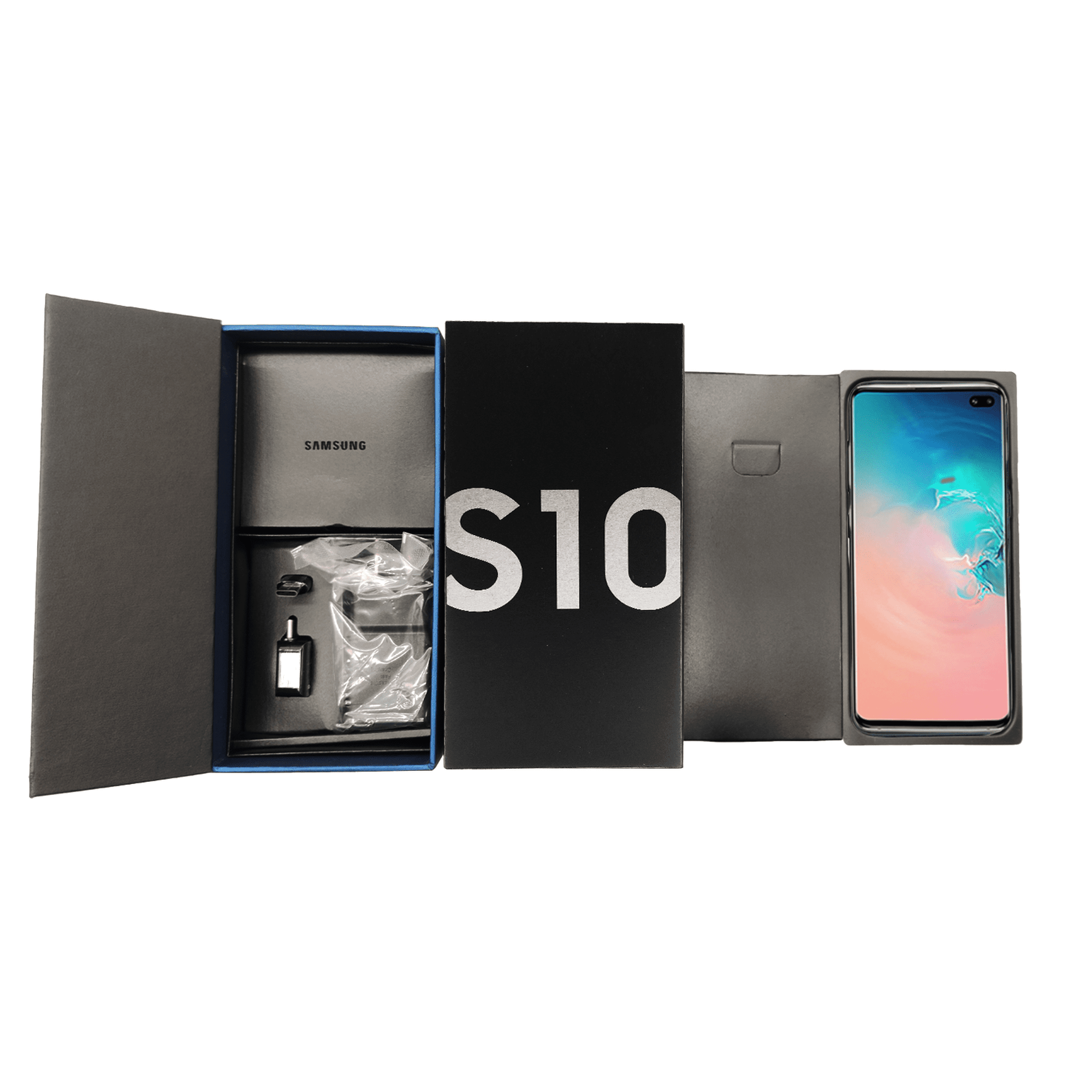 Open Box Fully Unlocked Samsung Galaxy S10 128GB (GSM+CDMA) AT&T T-Mobile Verizon with Original Box