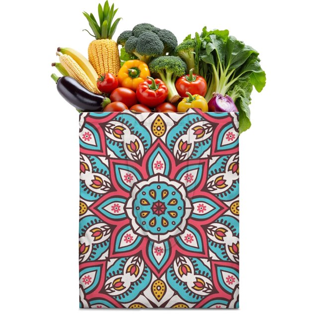 Exotic Cultural Mandala Tote Bag – Spiritual Harmony Design, Durable and Foldable