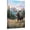 Frame-style, variant on Majestic Moose Canvas Wall Art Print, Rustic Wildlife Animal Forest Mountain Landscape Wall Decor, Vibrant Wildflower Meadow Nature Artwork for Living Room Bedroom Home