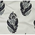 thumbnail image 4 of oneOone Coton Biologique Popeline Sergé Feuilles et Imprimé Floral BTY 42 Pouces de Large, 4 of 5