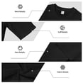 thumbnail image 6 of FRSASU Men's Casual Jacquard Knit Short Sleeve T Shirts and Shorts Summer Beach Vacation 2 Piece Outfit Lounge Workout Sets Black, 6 of 6