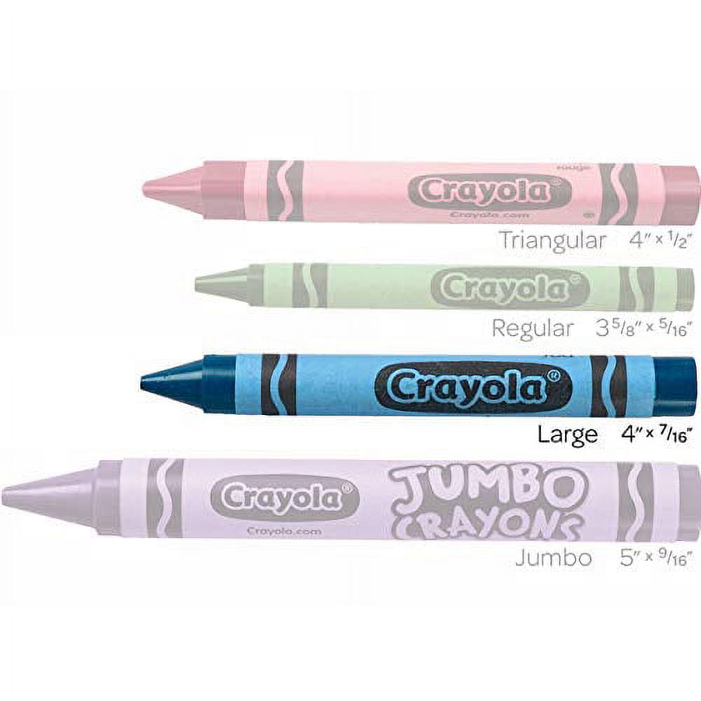Crayola Large Single-Color Crayons Refill, Pink, Pack of 12 