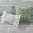 thumbnail image 4 of Madison Park Full/Queen Caralie 5-Piece Seersucker Comforter Set with Throw Pillows, Green, 4 of 9