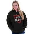thumbnail image 3 of Thief Stole My Heart Valentines Day Women Plus Size Graphic Pullover Hoodie Brisco Brands 2X, 3 of 4