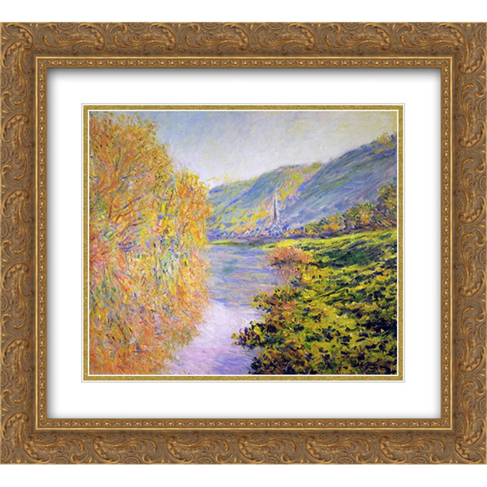 Claude 2x Matted 24x20 Gold Ornate Framed Art Print 'Banks of the