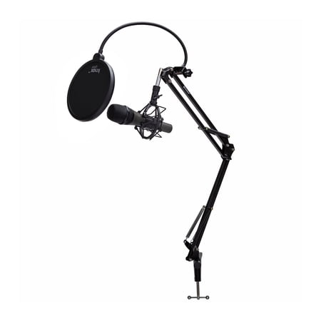 UPC: 0782314898176 | Knox Gear HDM-100 Cardioid XLR Microphone Bundle with Boom Scissor  Shock Mount  and Pop Filter