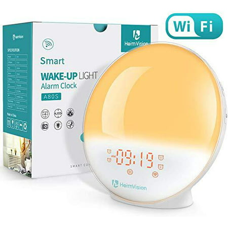 HeimVision A80S Sunrise Alarm Clock, Smart Wake up Light Sleep Aid Digital...