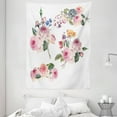 thumbnail image 1 of Rose Tapestry, Vintage Floral Bouquets with English Roses Wildflowers Botanical Natural Summer Time, Wall Hanging for Bedroom Living Room Dorm Decor, 60W X 80L Inches, Multicolor, by Ambesonne, 1 of 2