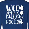 thumbnail image 3 of Inktastic St. Patrick's Day Wee Little Hooligan with Shamrocks Long Sleeve Youth T-Shirt, 3 of 4