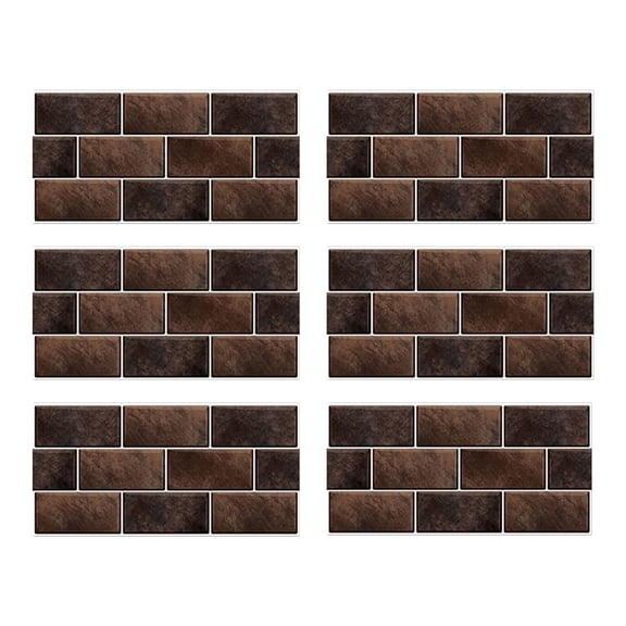 CMrtew Imitation Wall Tile Stickers Waterproof PVC Self-Adhesive Decorative Film for Kitchen, Bathroom, Living Room & Dining Room